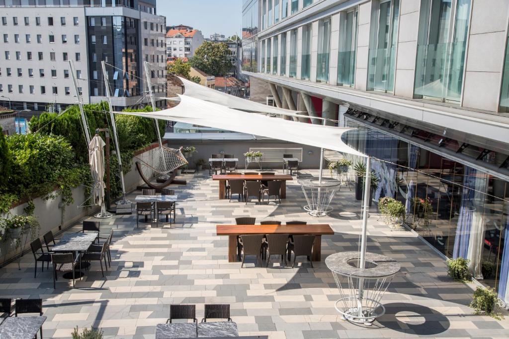 Terrace at Hotel Nobel Zira